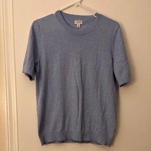 J. Crew Light Blue Crew Neck Sweater